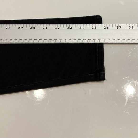 NWOT BA&SH Iago Logo Embroidered Jeans in Black Size 0 - Picture 11 of 13